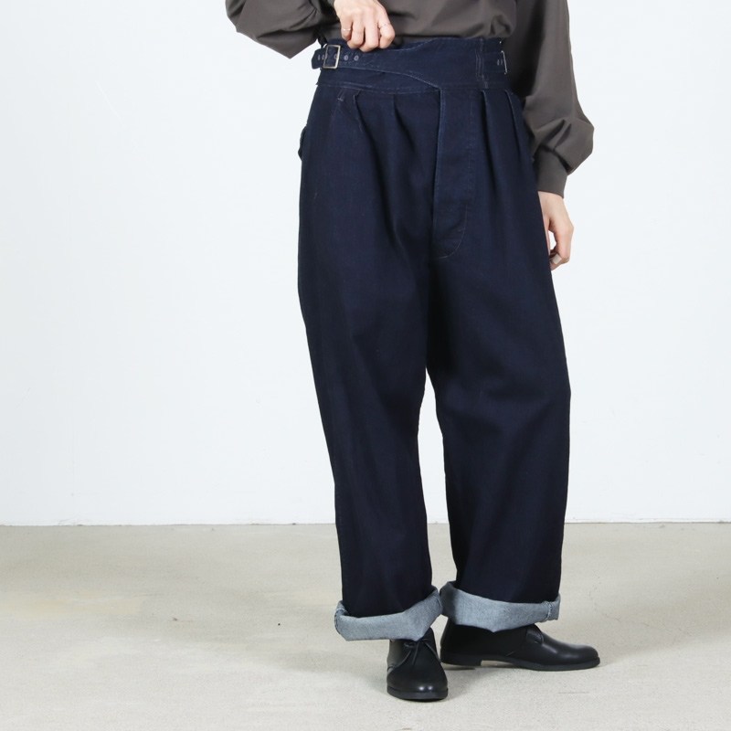 CIOTA(������) Denim Gurkha Pants Dark Navy ��One Wash��