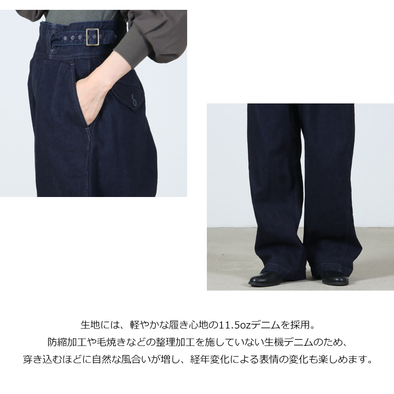CIOTA(������) Denim Gurkha Pants Dark Navy ��One Wash��