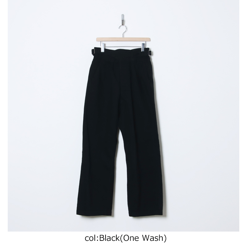 CIOTA(������) Denim Gurkha Pants Black��One Wash��