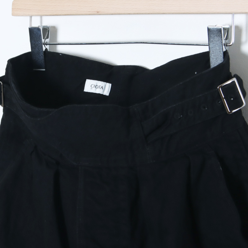 CIOTA(������) Denim Gurkha Pants Black��One Wash��