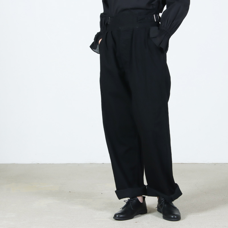 CIOTA(������) Denim Gurkha Pants Black��One Wash��