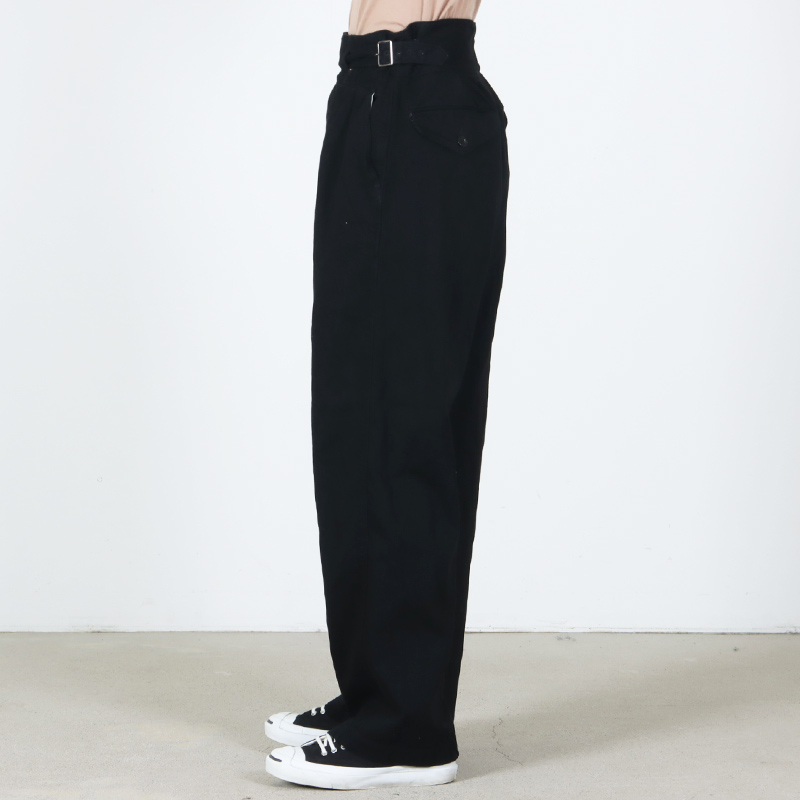 CIOTA(������) Denim Gurkha Pants Black��One Wash��