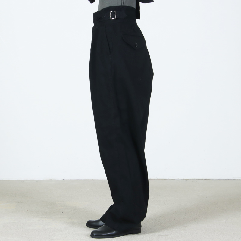 CIOTA(������) Denim Gurkha Pants Black��One Wash��