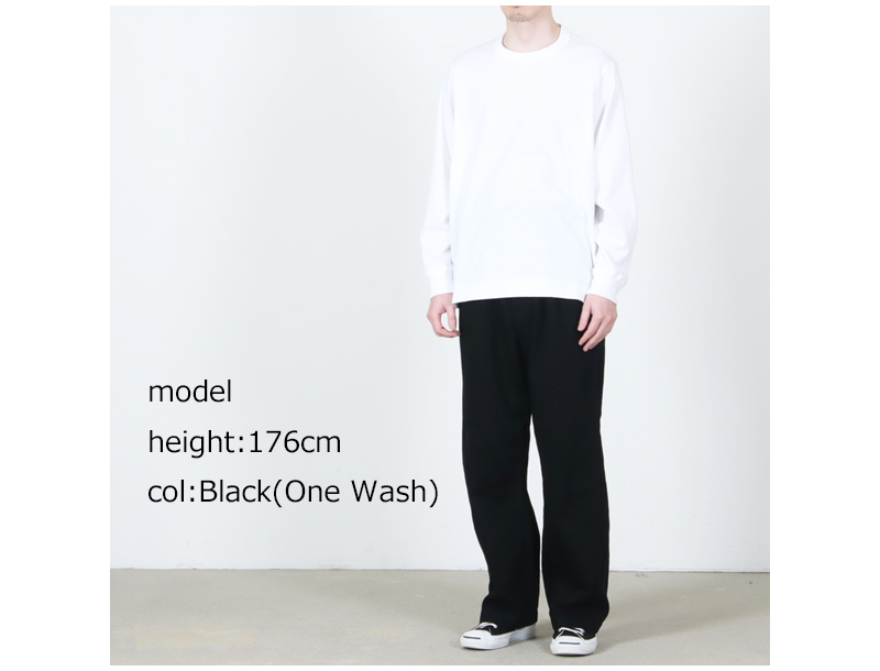 CIOTA(������) Denim Gurkha Pants Black��One Wash��