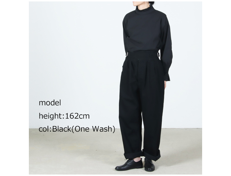 CIOTA(������) Denim Gurkha Pants Black��One Wash��