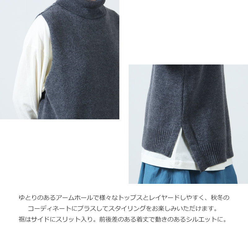 Commencement(󥹥) Turtle knit vest