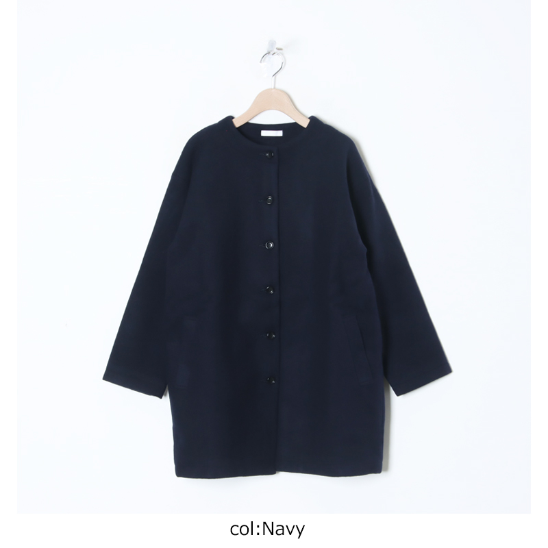 Commencement(コメンスメント) No collar wool coat