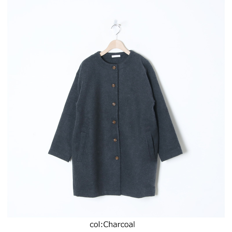Commencement(コメンスメント) No collar wool coat