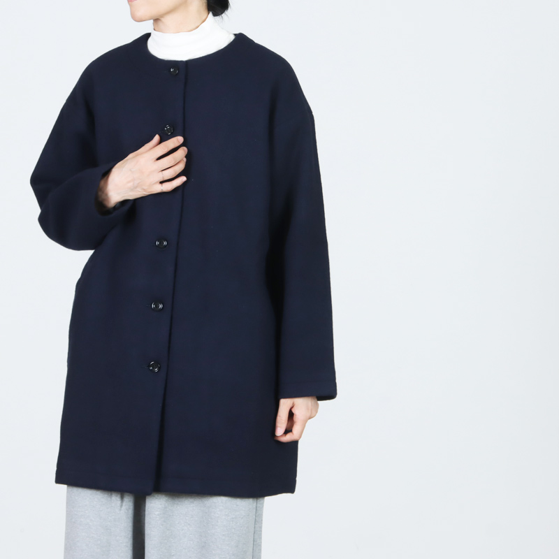 Commencement(コメンスメント) No collar wool coat