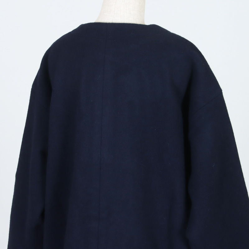 Commencement(コメンスメント) No collar wool coat