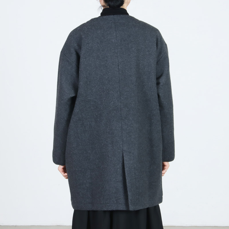 Commencement(コメンスメント) No collar wool coat