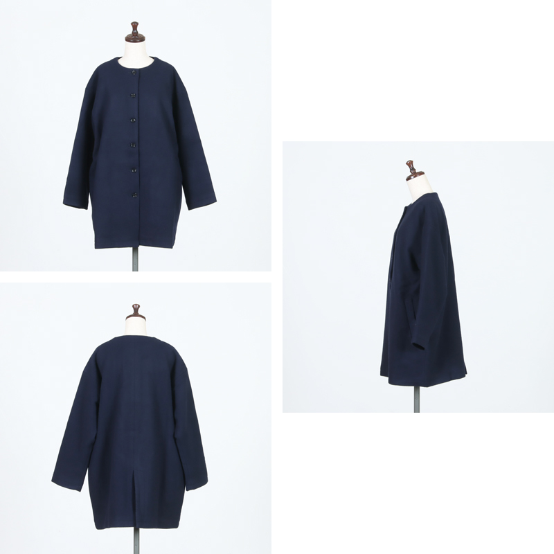 Commencement(コメンスメント) No collar wool coat