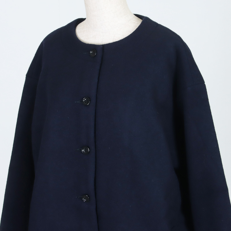 Commencement(コメンスメント) No collar wool coat