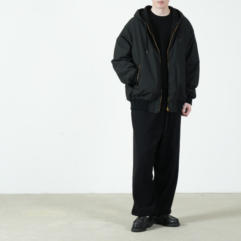 COMOLI (コモリ) コットンナイロン ジップパーカ