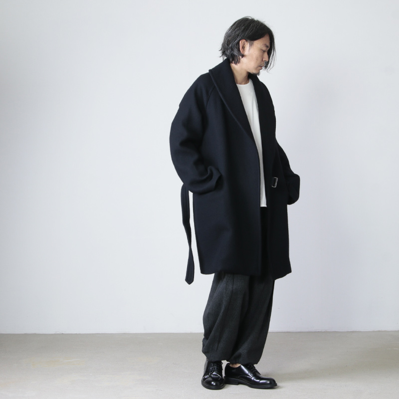 チェスターコート【19AW/希少品】comoli ウールショールカラーコート ...