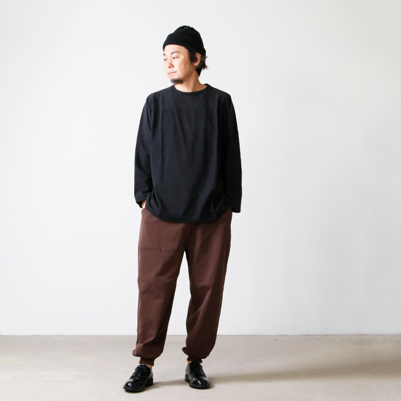 23ss COMOLI コモリ フットボールTシャツ Navy 2-