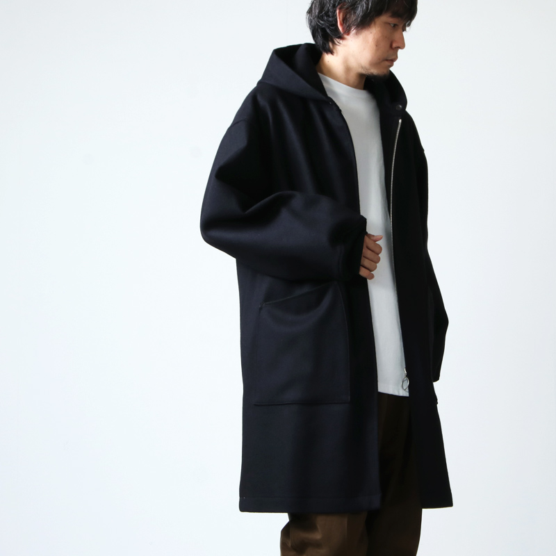 ショッピング専門店 COMOLI 15aw 定番hooded coat フーデットコート