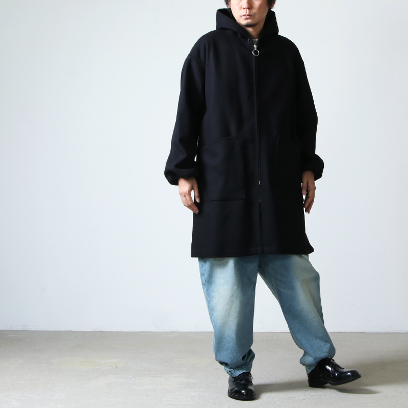 COMOLI メルトンフーデッドコート 20AW