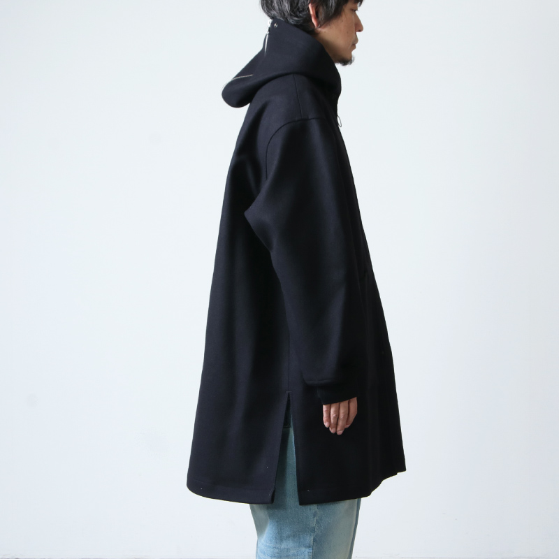 COMOLI メルトンフーデッドコート 20AW