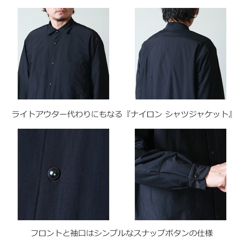 COMOLI(コモリ) ナイロン シャツジャケット