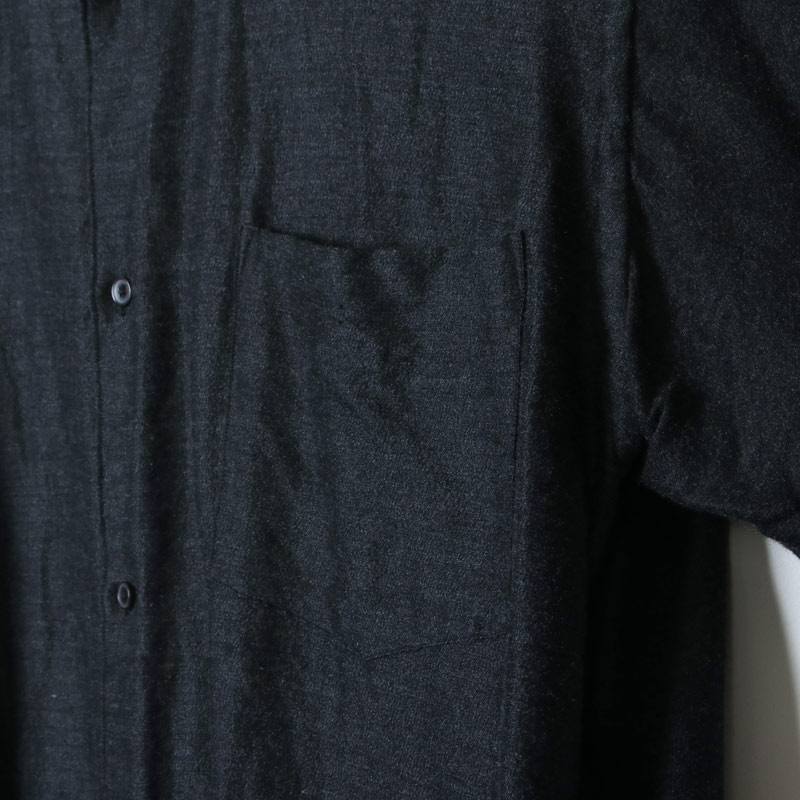 COMOLI (コモリ) ウールシルクシャツ