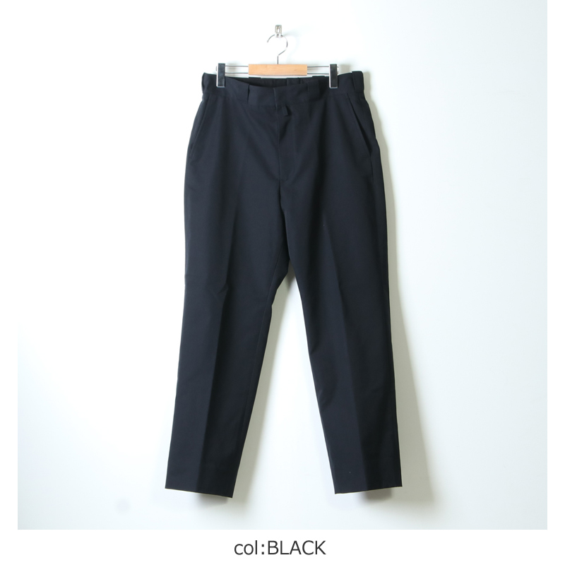 COMOLI ポストワークツイルパンツ　black 3