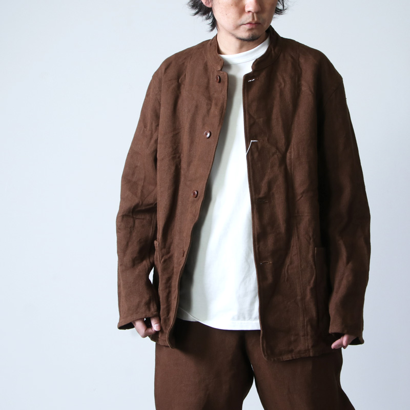 【COMOLI】ヘンプダックスタンドカラージャケット size:3