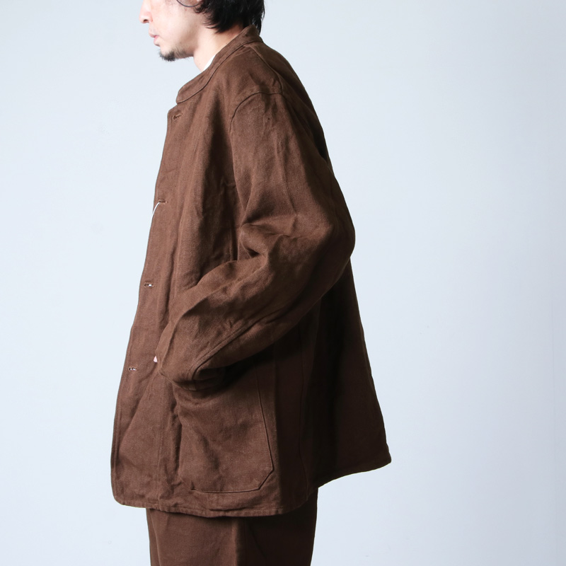 COMOLI (コモリ) シルクモッサ スタンドカラージャケット 21SS pn