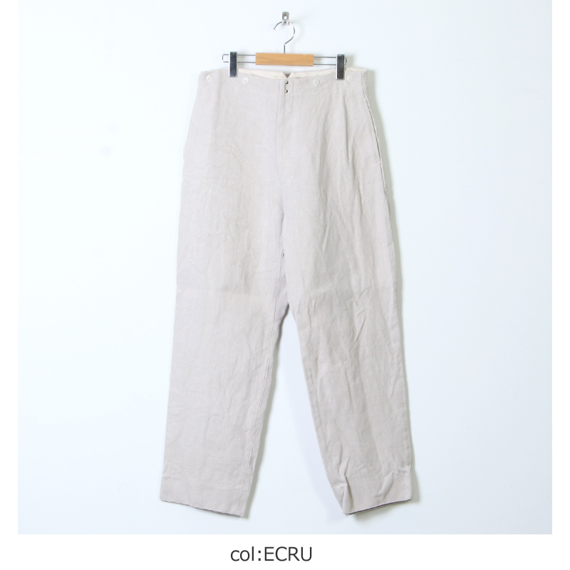 COMOLI ヘンプダック バックストラップパンツ ECRU サイズ1-eastgate.mk