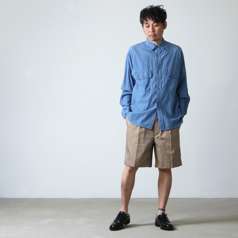 公式ストア 21SS COMOLI ベタシャン CPOシャツ オリーブ size2