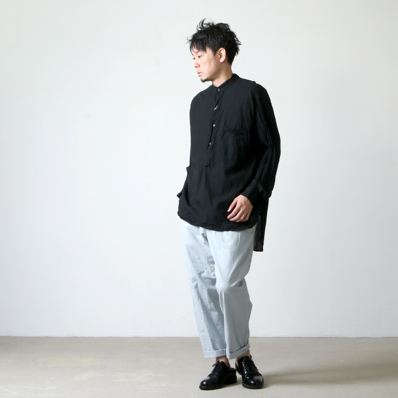 COMOLI ベタシャンプルオーバーシャツ 21ss black 1-