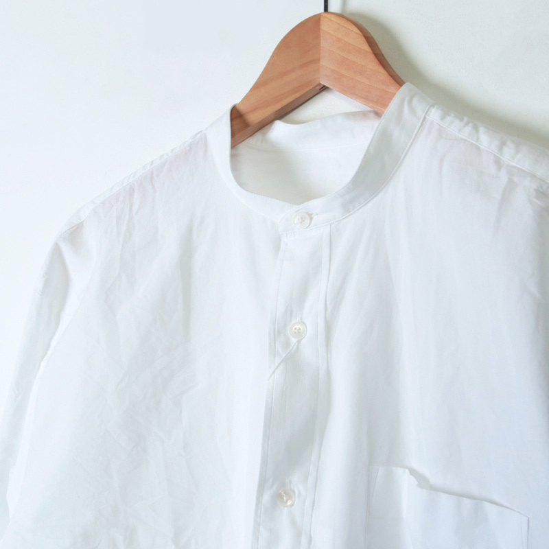 Comoli コモリ バンドカラーシャツ