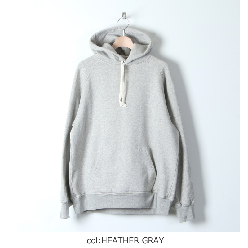 comoli 21AW コットン吊裏毛パーカー HEATHER GRAY 3