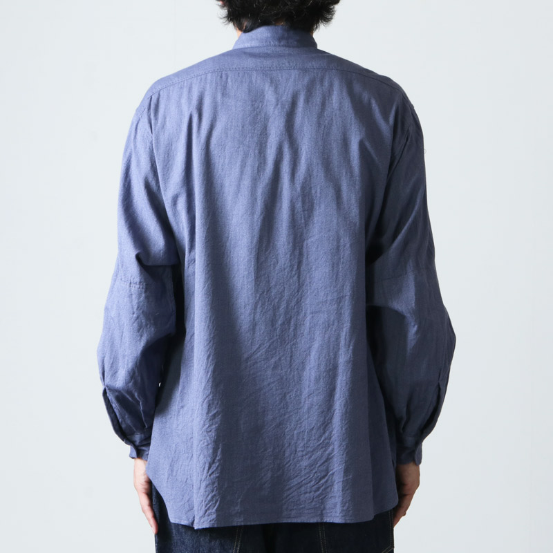 COMOLI (コモリ) ヨリ杢 ワークシャツ