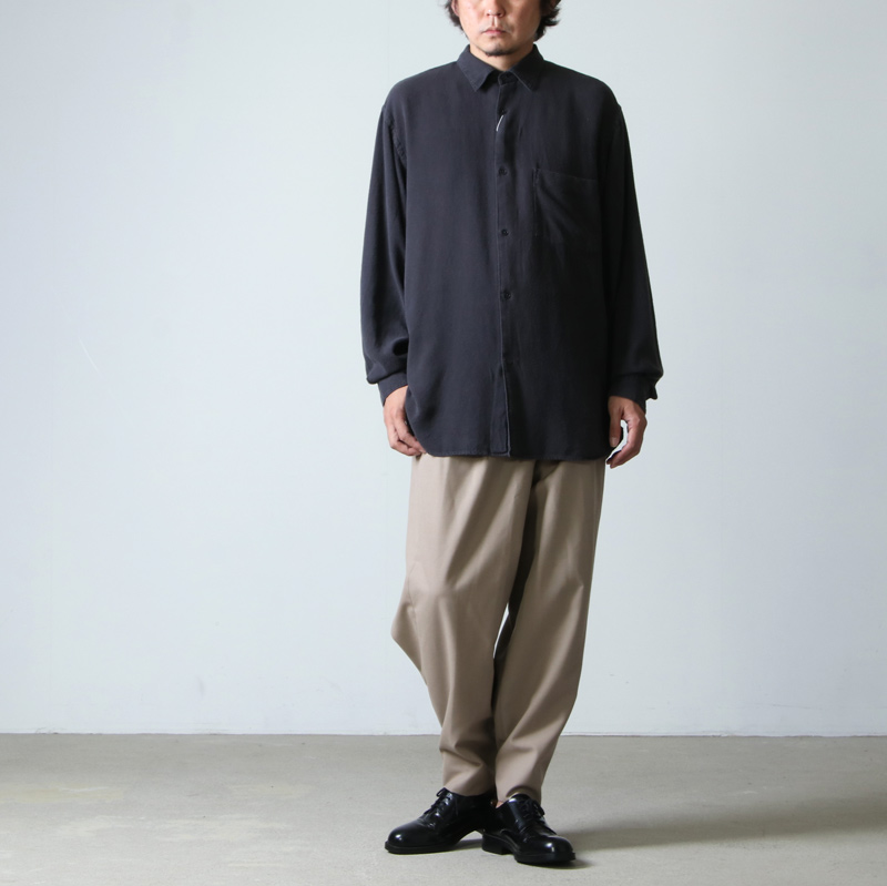 【COMOLI】シルクネルシャツ size:3