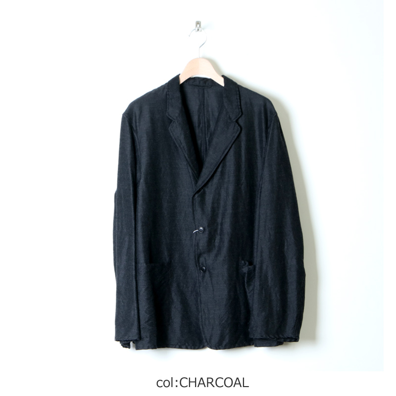 【新品未使用】COMOLI ウールシルク ジャケット (チャコール)SIZE3