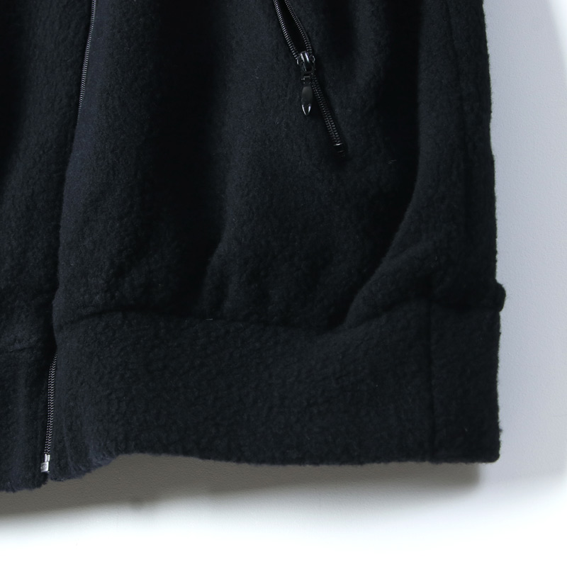 COMOLI (コモリ) ウールフリース ジップアップジャケット