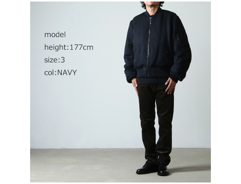 COMOLI 21AW シルクナイロン MA-1 □size2-eastgate.mk