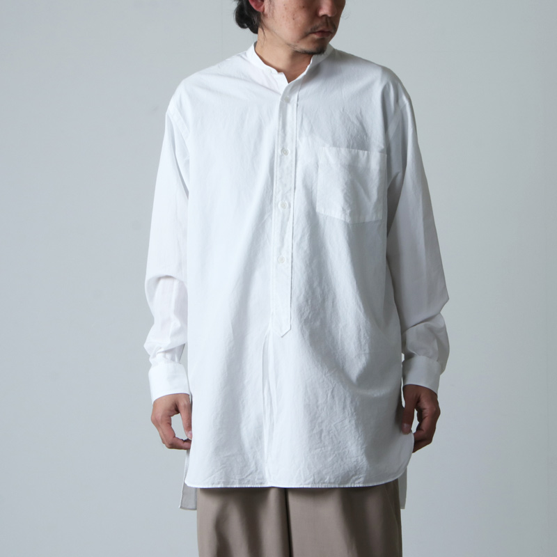 COMOLI (コモリ) バンドカラーシャツ