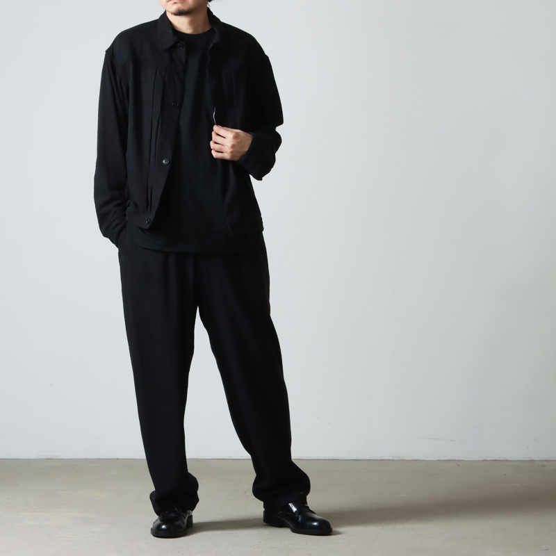 COMOLI(コモリ) / シルクネップ ドローストリングパンツ 23SS