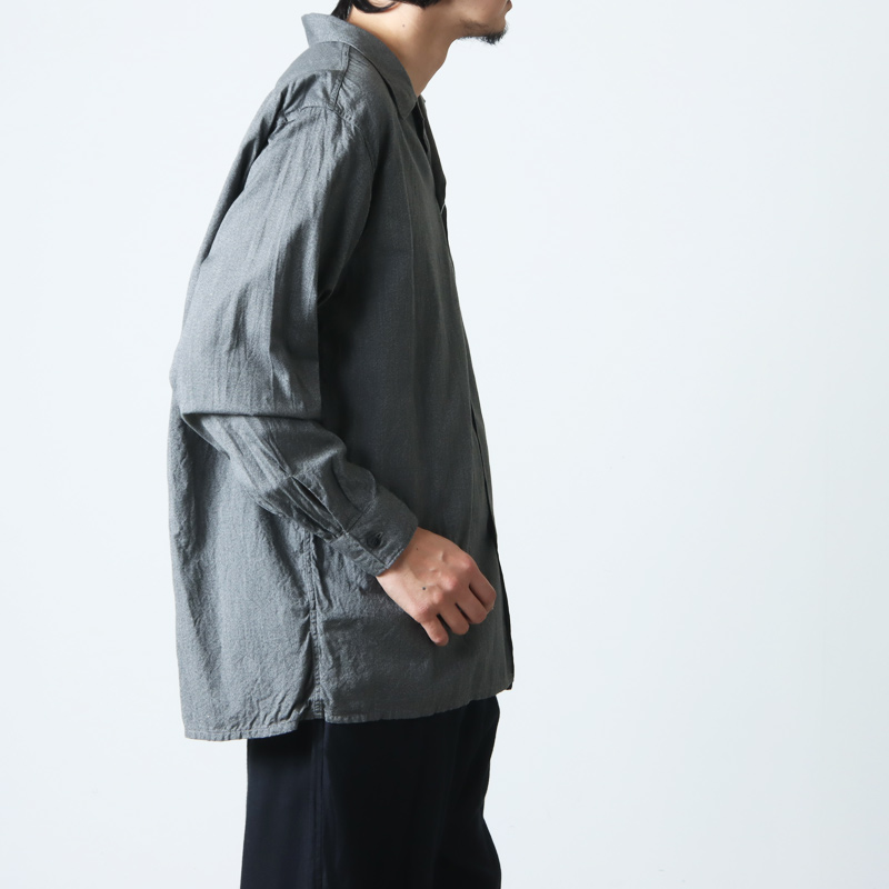 COMOLI(コモリ)ヨリ杢 シャツ 21ss - シャツ