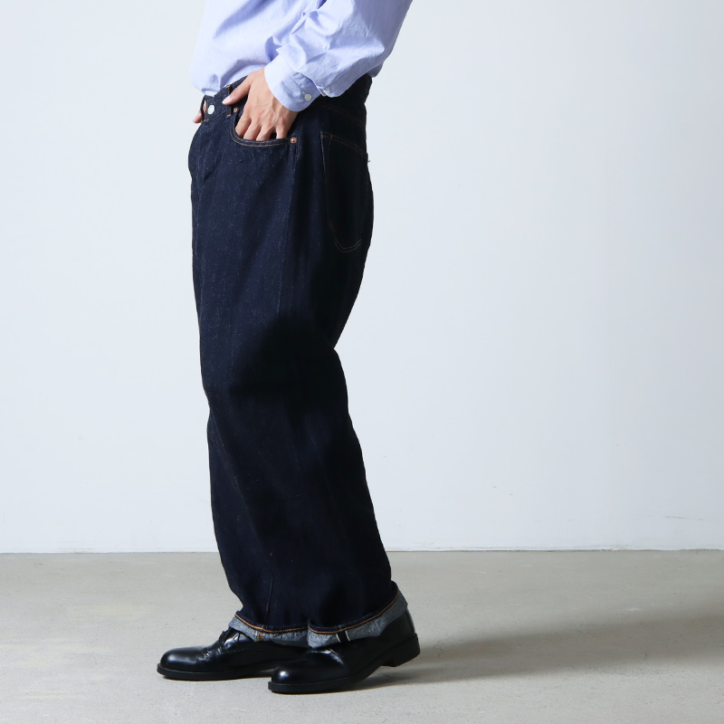 23ss COMOLI 5Pデニム NAVY-