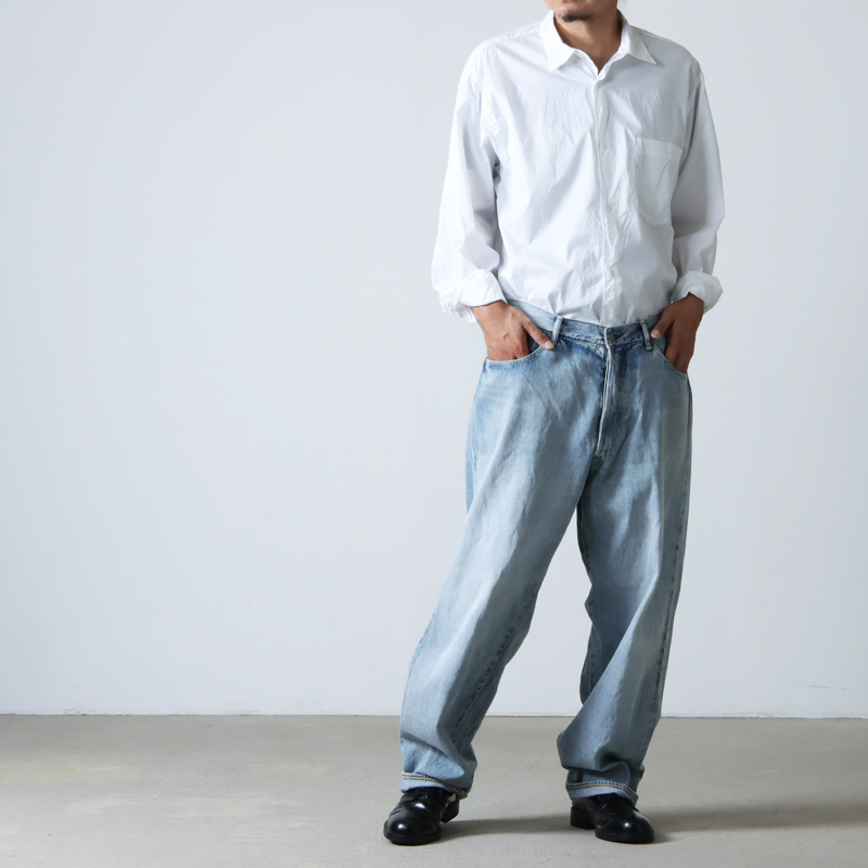 comoli DENIM 5P PANTS BLEACH 23ss サイズ2-