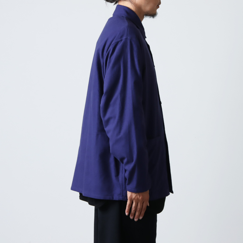 【22AW】COMOLI　コットンネル ワークジャケット Loyal Blue