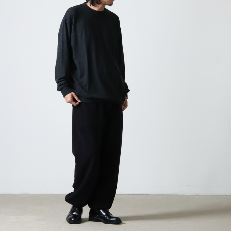 COMOLI (コモリ) ウール天竺 袖クルー