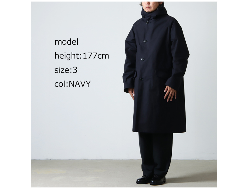 comoli  hooded coat コモリ　フーデッドコート