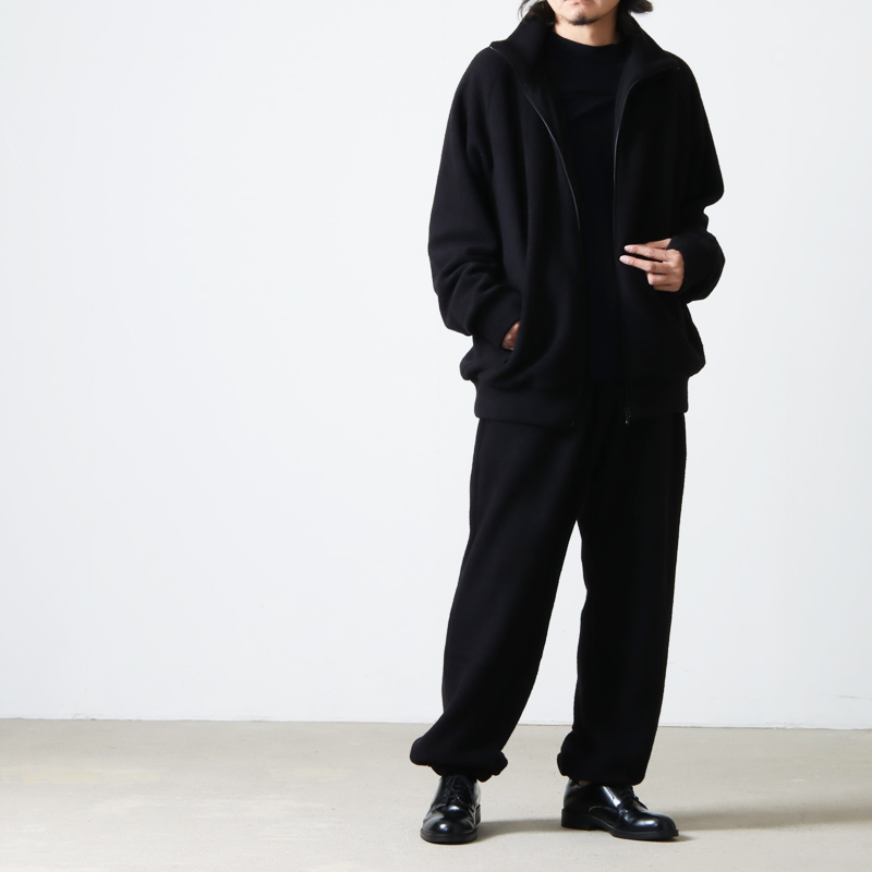 【21AW/新品】comoli ウールフリースパンツ ブラック コモリ