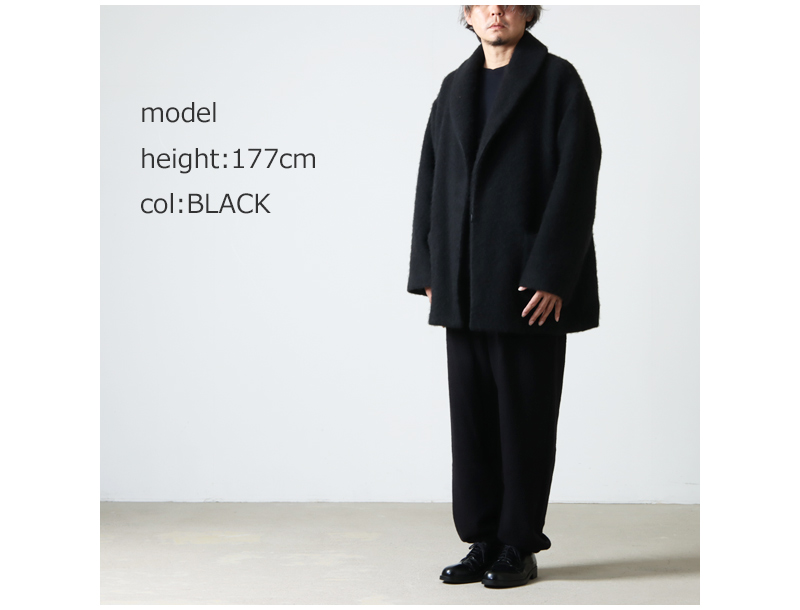 COMOLI (コモリ) カシミヤ ショールカラーコート