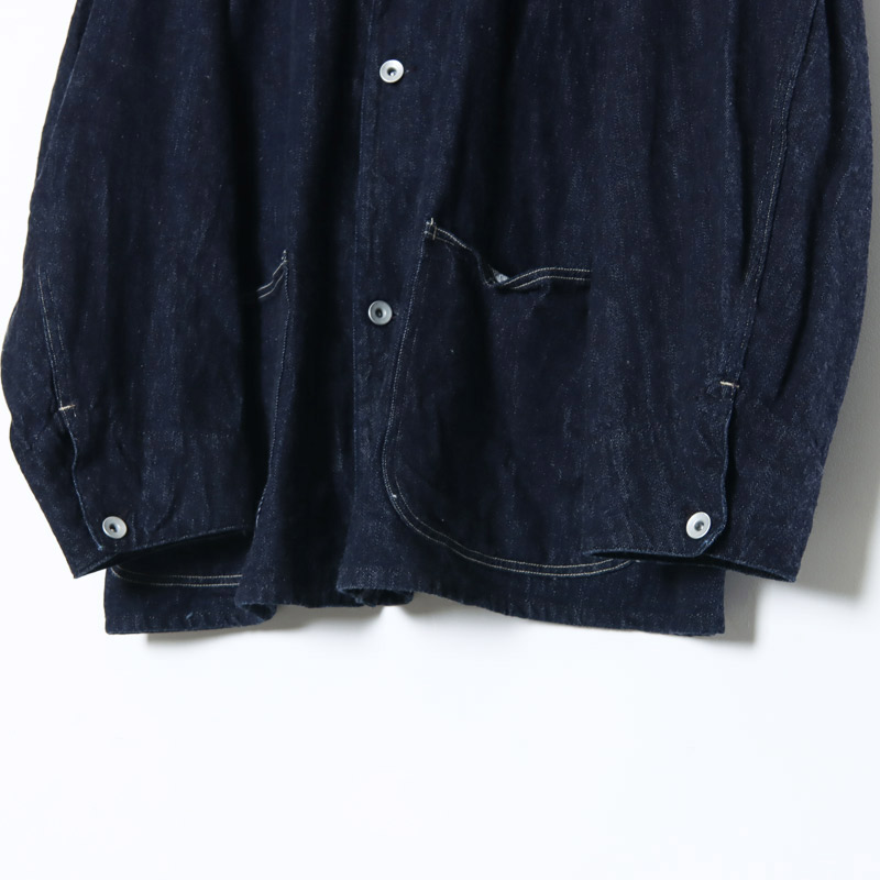 【新品未使用】21SS COMOLI デニムワークジャケット 3  黒 コモリ Gジャン/デニムジャケット 【予約販売】本
