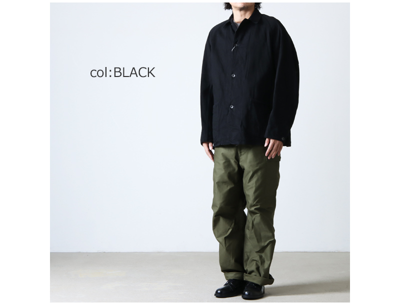 安心と信頼 comoli 23ss デニムワークジャケット Black size2 tdh